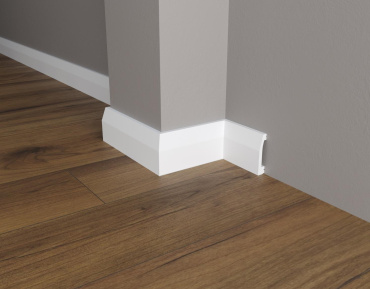 Плинтус напольный из полистирола Decor-Dizayn Белая Лепнина DD 125