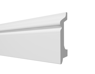 Плинтус напольный из полистирола Decor-Dizayn Белая Лепнина DD 122