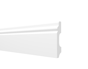 Плинтус напольный из полистирола Decor-Dizayn Белая Лепнина DD 27