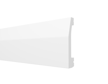 Плинтус напольный из полистирола Decor-Dizayn Белая Лепнина DD 125