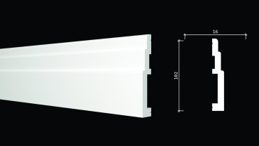 Плинтус напольный из полистирола Decor-Dizayn Белая Лепнина DD 704
