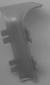 Угол внутренний для плинтуса ПВХ КТМ-2000 ПТ80 серебро