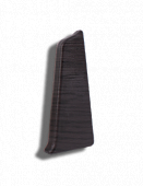 Заглушка для плинтуса ПВХ Декор Пласт 67 LL026 Зебрано Черно-Коричневый, правая