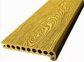 Ступень из ДПК Holzhof 160х4000мм, Янтарь (песочный)