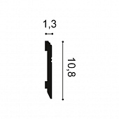Плинтус напольный из дюрополимера Orac Decor SX105F гибкий