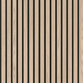 Акустическая реечная панель на войлоке Stella Comfort Standart Дуб Снежный 2780*600*9 мм