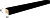 Декоративная интерьерная рейка из МДФ Stella Милана Black Edition 2700*30*20