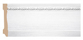 Плинтус напольный из полистирола уплотненного Декомастер Белый матовый 195-16 (95*14*2400мм)