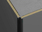 Профиль для бамбуковых панелей Panex Угол наружный Черный