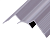 Профиль для гибкого мрамора алюминиевый Panex Угол внутренний Серебро