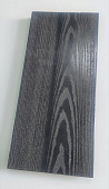 Террасная доска (декинг) из ДПК Терропласт на основе ПВХ, 165х4000мм Графит, брашированная