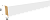 Декоративная интерьерная рейка из МДФ Stella Ривьера Белая 2700*40*30