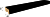 Декоративная интерьерная рейка из МДФ Stella Бриона Black Edition 2700*40*16