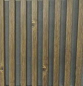 Реечная панель МДФ Brickbel Орех на сером войлоке 2700*500*19 мм