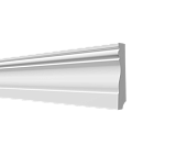 Плинтус напольный из полистирола Decor-Dizayn Белая Лепнина DD 153 A
