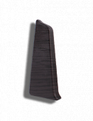 Заглушка для плинтуса ПВХ Декор Пласт 67 LL026 Зебрано Черно-Коричневый, левая
