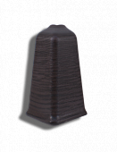 Угол наружный для плинтуса ПВХ Декор Пласт 67 LL026 Зебрано Черно-Коричневый