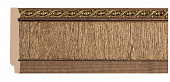 Плинтус напольный из полистирола уплотненного Декомастер Орех 144-3 (80*11*2400мм)