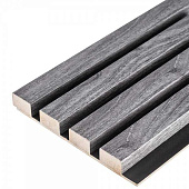 Реечная панель МДФ Grace 3D Line Modern L05 Тик Серый 2750*160*19 мм