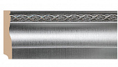 Плинтус напольный из полистирола уплотненного Декомастер Серебристый металлик 153-55 (95*15*2400мм)
