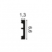 Плинтус напольный из дюрополимера Orac Decor SX157F гибкий