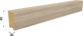 Декоративная интерьерная рейка из МДФ Stella Ривьера Дуб Сонома 2700*40*30